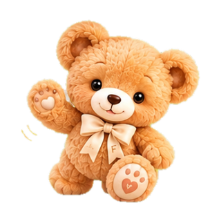 ファムちゃんが、手を振っているイラスト